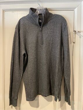 The North Face Men's Charcoal Gray Quarter-Zip Sweater